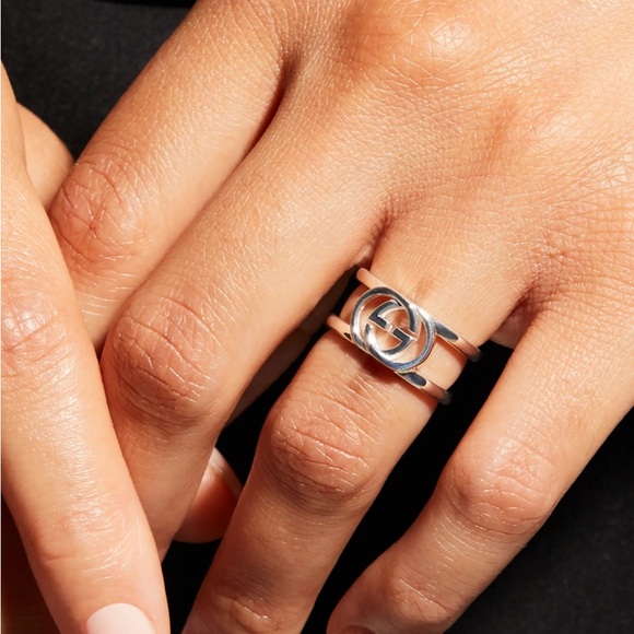 Gucci Interlocking G Sterling Silver Ring - Picture 9 of 9